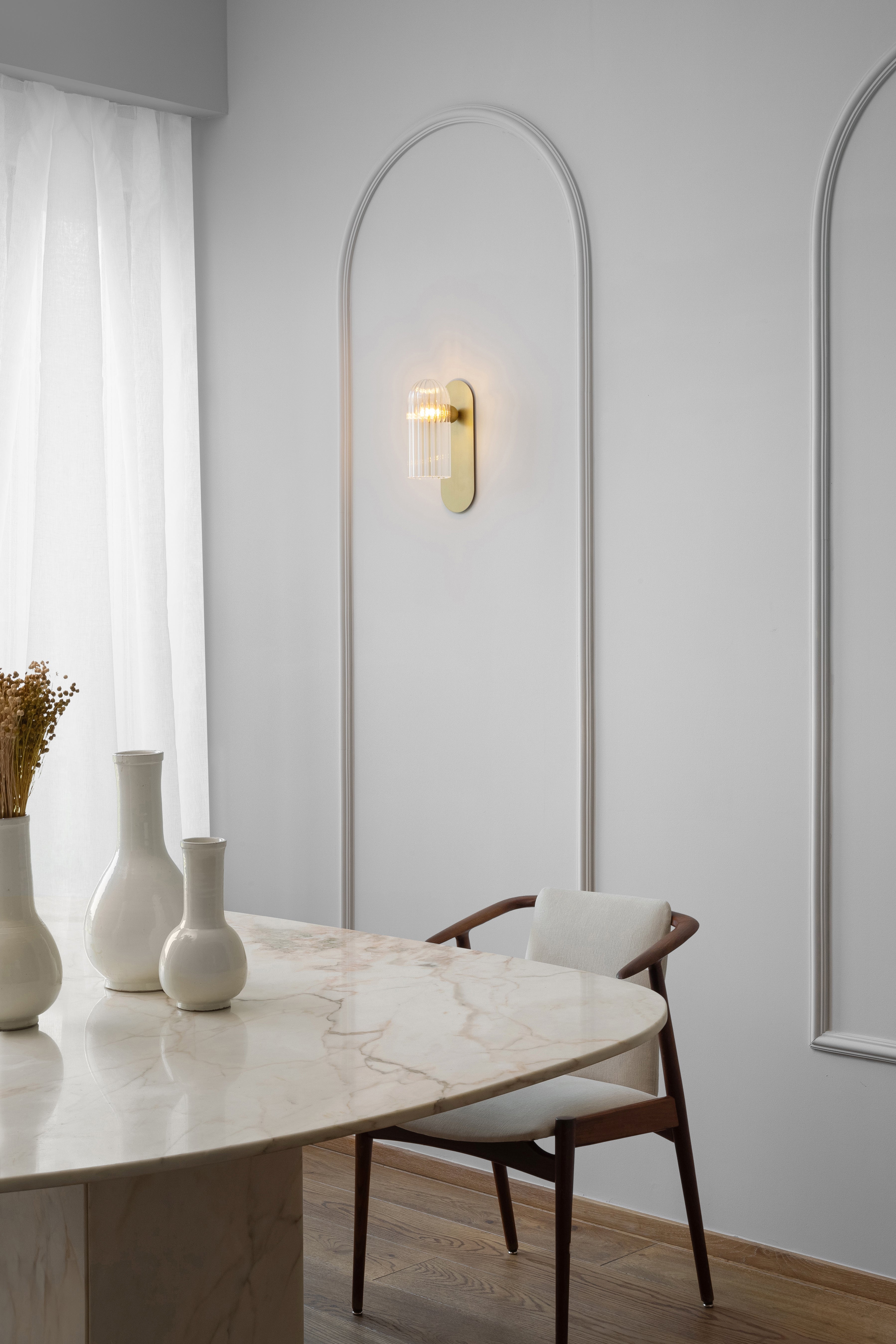 Schwung Odyssey Paris Burnished Brass Wall Light
